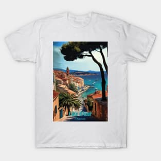 Cote d Azur vintage travel poster T-Shirt